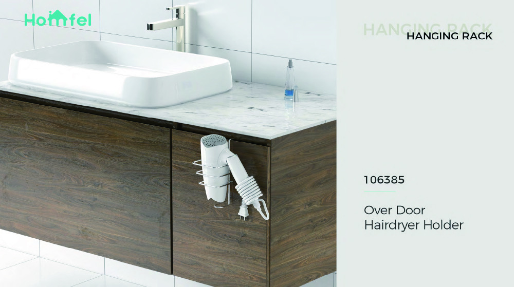 Stainless Steel Wall Mounted Bathroom Organizer with Suction Cup and Iron Wire Rack
