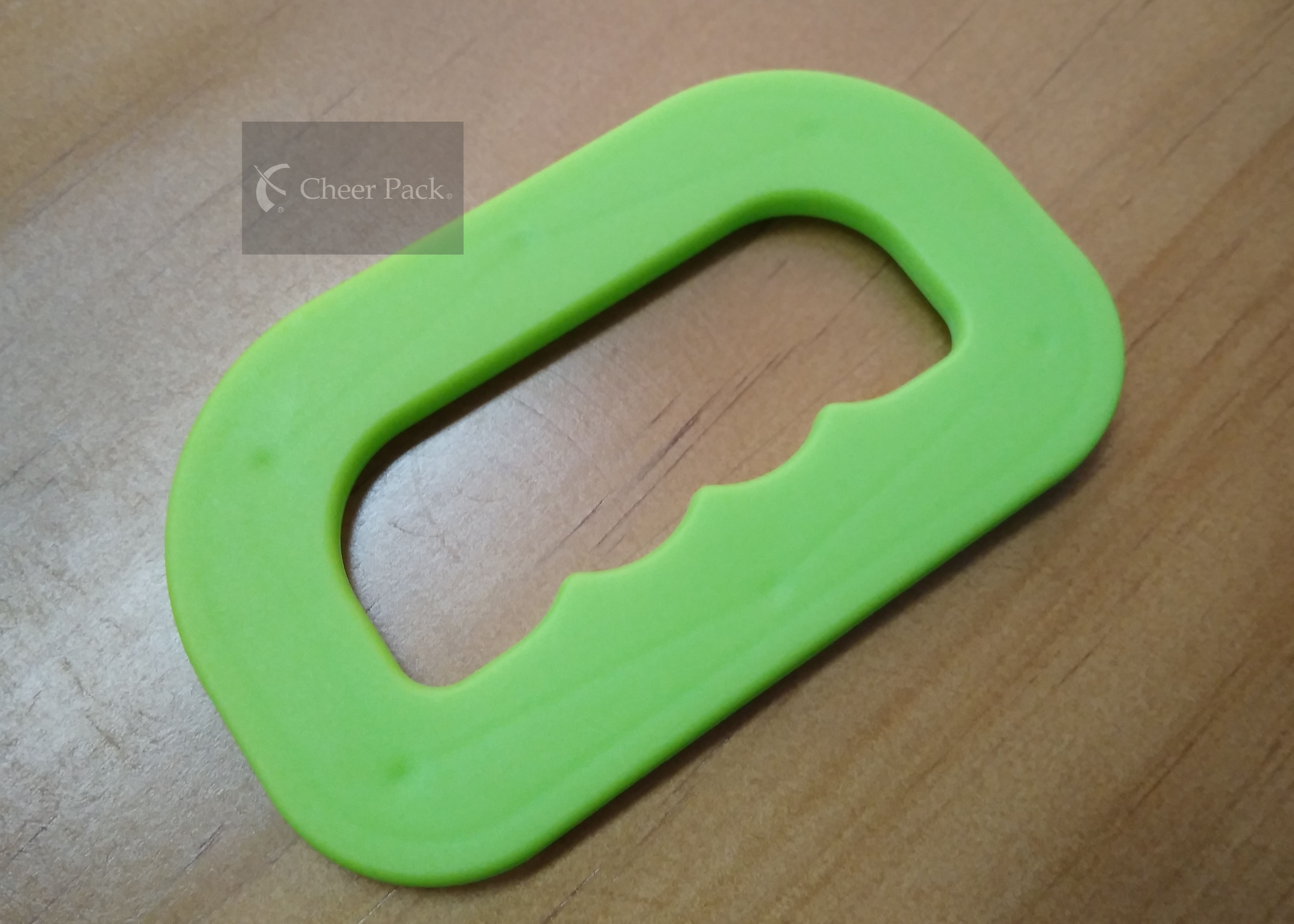 Professional Green Color Plastic Bag Handles , Grocery Bag Carrier Handle