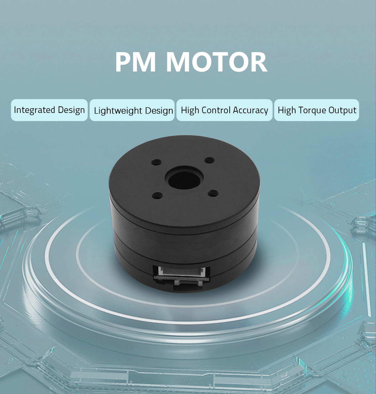 Faradyi Customized PM280612V Brushless Motor Easy Installation Three Axis Camera Gimbal For Micro Robot Hollow Gimbal Motor