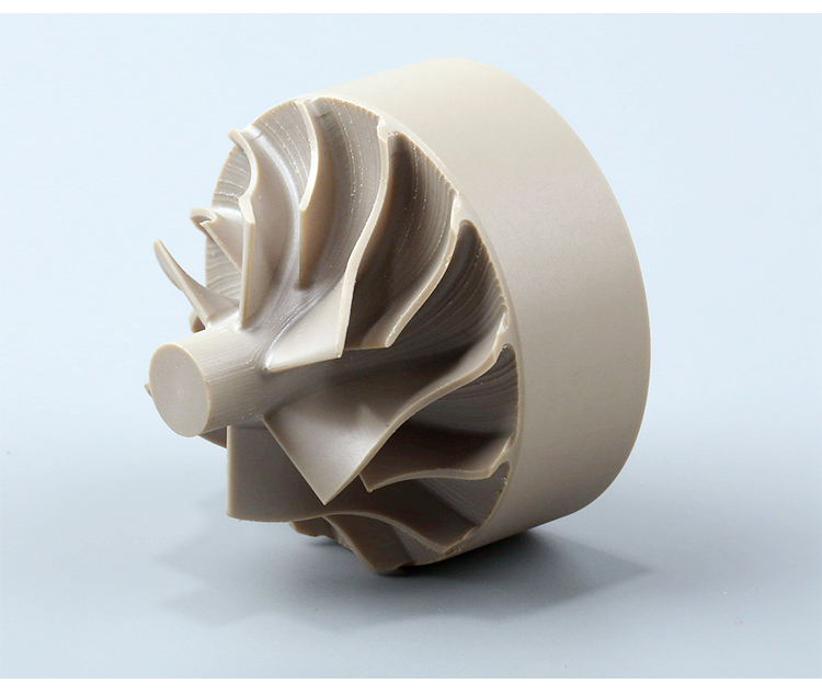 Plastic Impeller PEEK Parts , Quick Cnc Machining Lightweight Custom Design