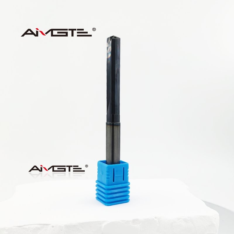 12mm 2 Flute Straight Flute Drill Reamer Internal Coolant Carbide CNC Bit for Steel Stainless Steel Cast Iron Titanium
