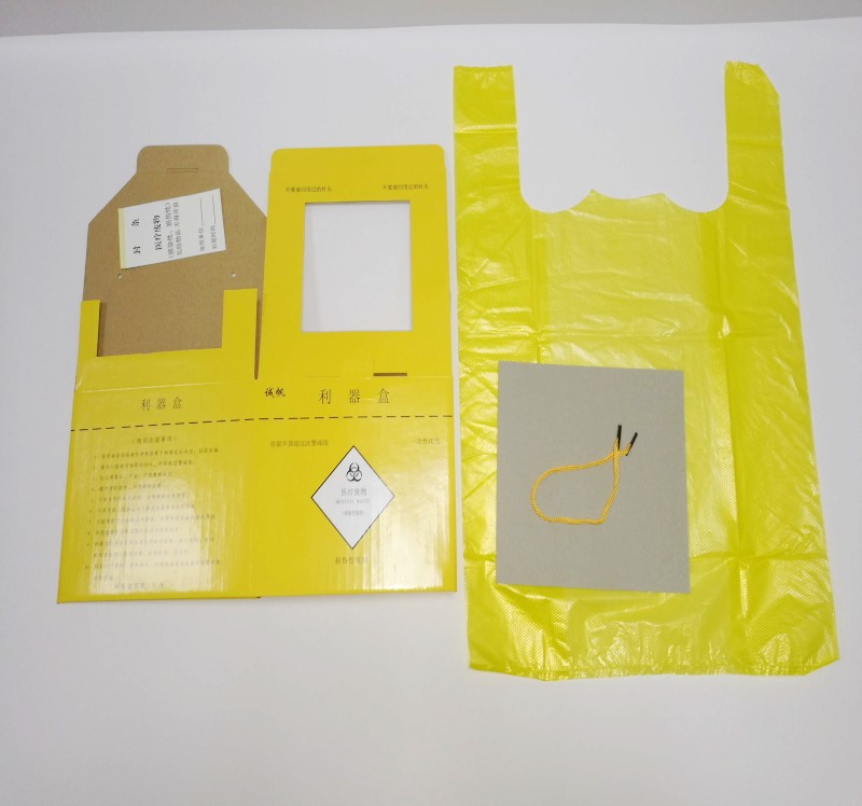 Hospital Biohazard 5L Medical Disposal Kraft Paper Board Sharps Container Safety Box Discard Used Syrings And La