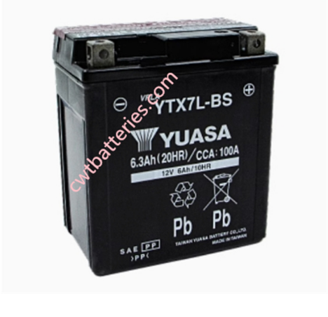 ODM Lithium YUASA YTX7L-BS 12V 6Ah Battery Leak Proof
