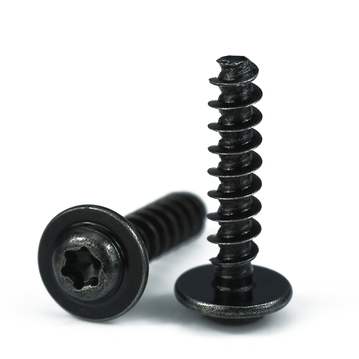 ISO9001 2015 Certified Black Zinc Plated M3 PT Screw for Plastic Parts and Components