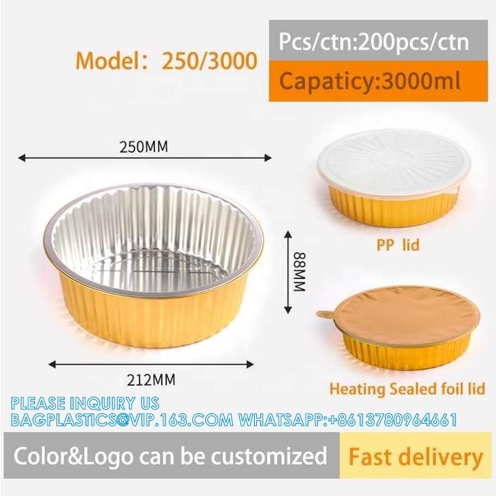 250mm Diameter 3000ml Disposable Chafing Dishes Buffet Set Chafer Wire Racks Stand Kit Dish Serving Trays Food