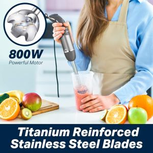 Custom 4 In 1 Immersion Blender Set Smart Appliance For Sauces / Soups