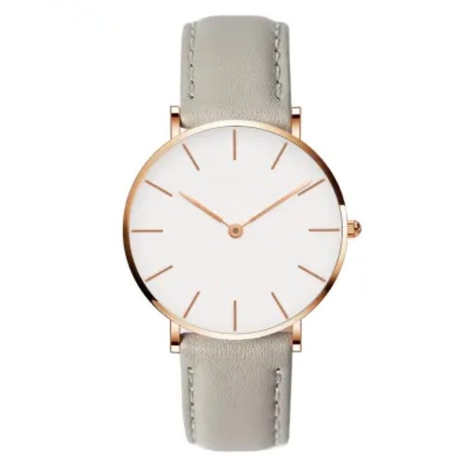 Japanese Quartz Movement Ladies Leather Watch 20mm Leather Strap Watch