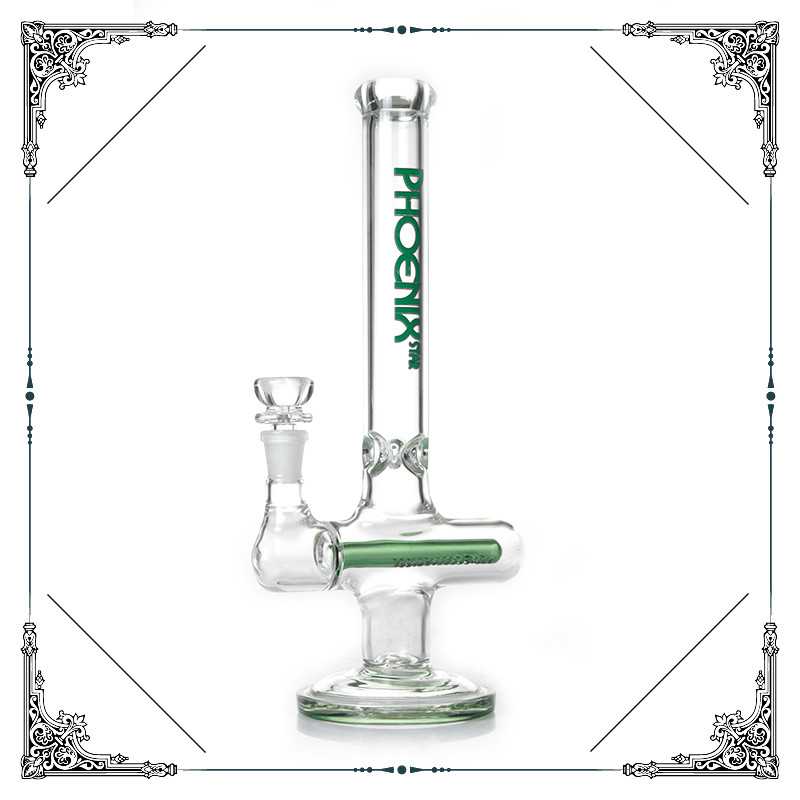 Cross Style Bong With Inline Pecolator Glass Smoking Water Pipe Bongs Heady Glass Hookah