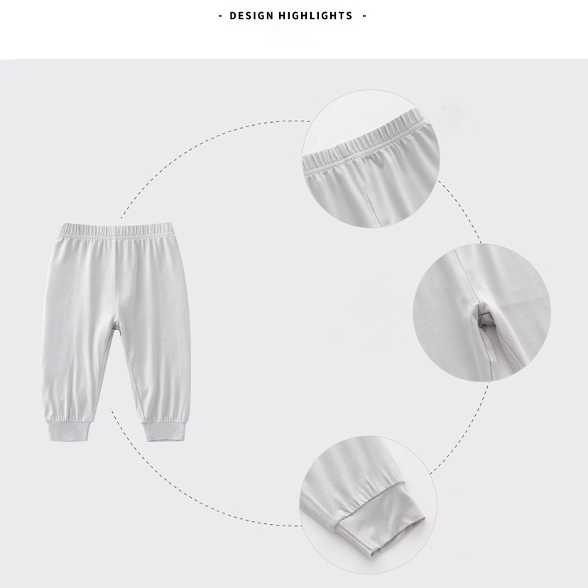 2023 spring and summer infant clothes bamboo baby trousers baby wear leggings pants