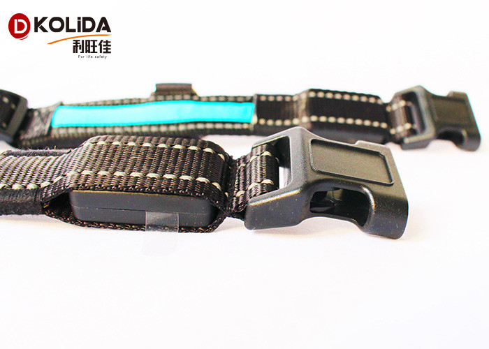 Flashing LED Dog Collar Reflective LED Light Up Flash Collars Adjustable Leash