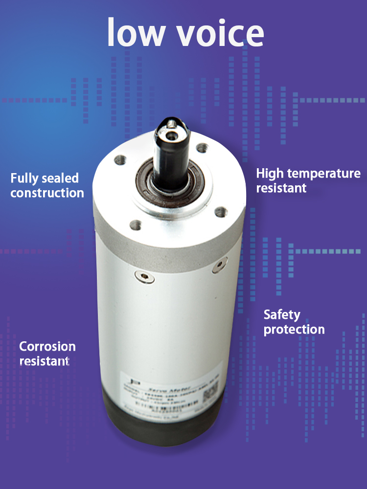 Swing Barrier Gate 0.5 Nm 24V DC Servo Motor With Incremental Encoder