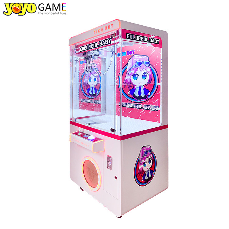 New Transparent Claw Crane Machine Coin Operated Game Toy Vending Arcade Machine Metal Cabinet With Bill Acceptor