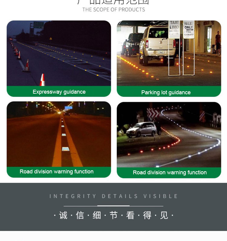 High Visible LED Solar Reflective Cat Eye Road Studs Made In with ROHS Certification