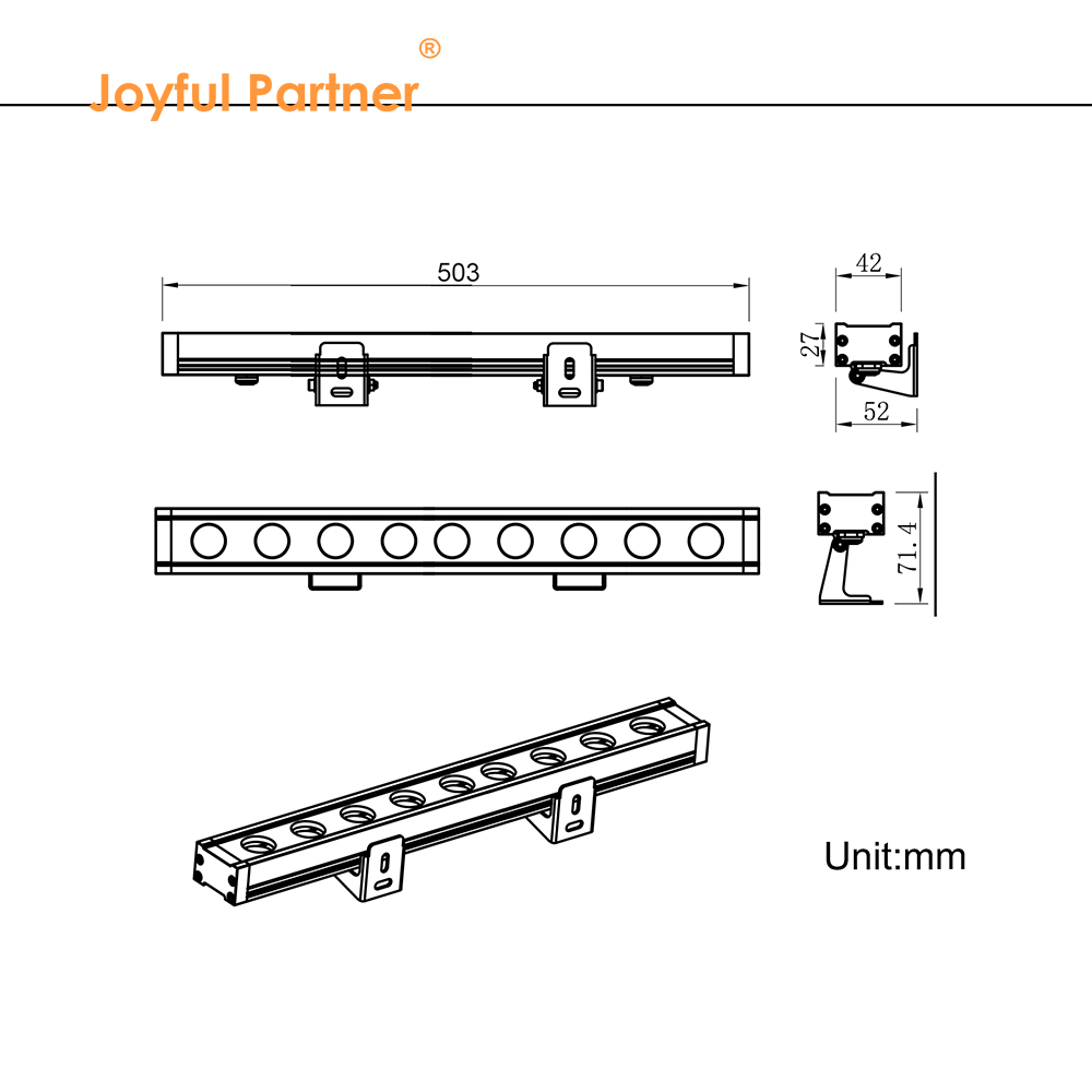 IP65 Waterproof LED Wall Washer Light High Voltage 110V 220V LED City Color Light