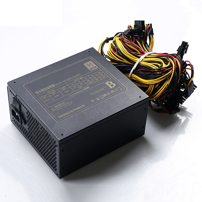 Power Supply ATX 1600W 1800W 2000W PSU 8 GPU 90 Plug PSU Machine Supports Graphics Card