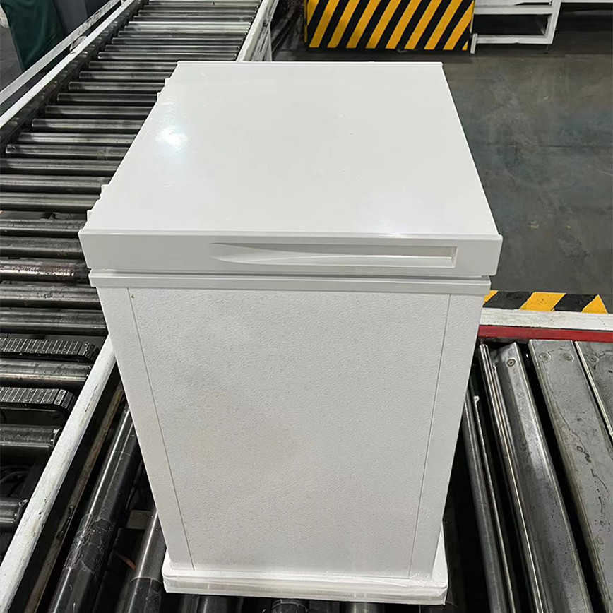 Manual Defrost Glass Door Chest Freezer Mechanical Temperature Control
