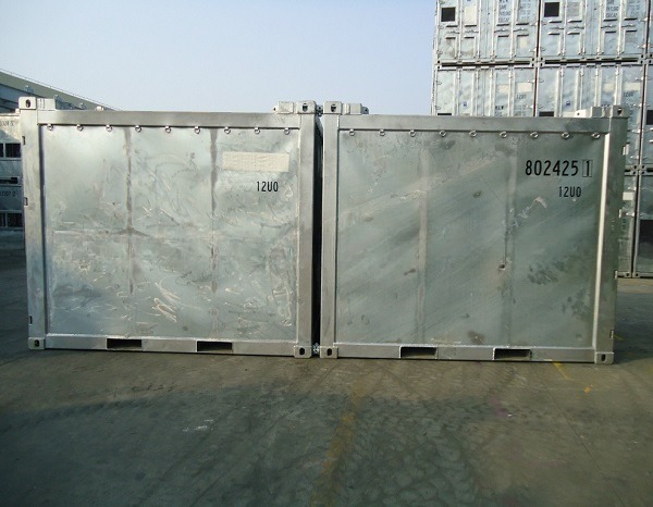 10ft DNV 2.7-1 Standard Open Top Dry Container with Tarpaulin Cover Steel Offshore Container Certified by BV and CSC