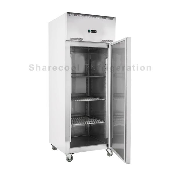 304 Grade Stainless Steel Upright Refrigerator 220V Commercial Upright Single