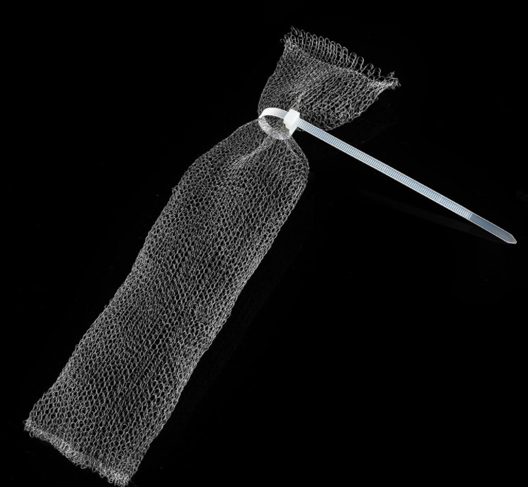 Silver Stainless Steel Knitted Mesh 5ft 10ft Massive Structure Laundry Mesh