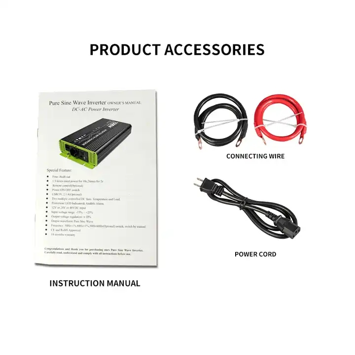 Power Inverter Hybrid New Power Inverter 1500W Pure Sine Wave Need To Co Pure Sine Wave Power Inverter 12V/24V/48V Dc