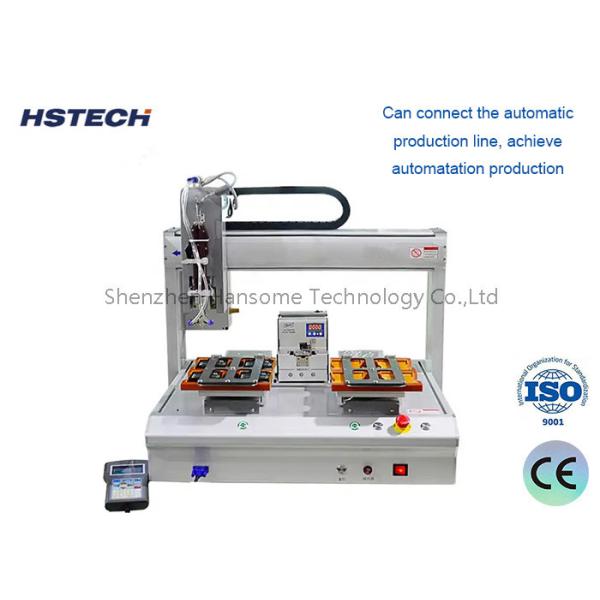 China High Precision Automatic Soldering Robot With Dual Soldering Table And Stepper Motor on sale China High Precision Automatic Soldering Robot With Dual Soldering Table And Stepper Motor on sale