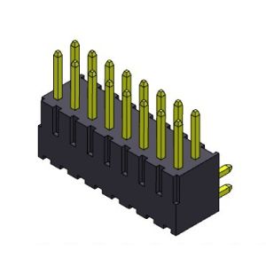 2.54mm Single Row R/A TYPE Pin Header Connector 2*2PIN To 2*40PIN H=7.40MM