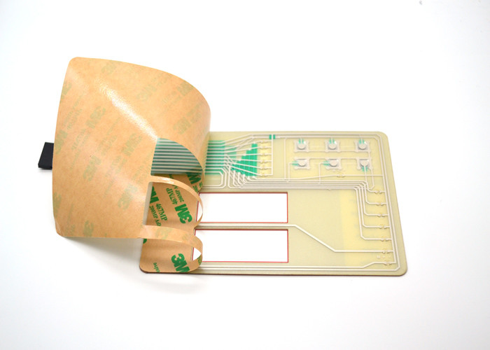 Metal Dome Membrane Switch LED , Embossed Tactile Membrane Keyboard