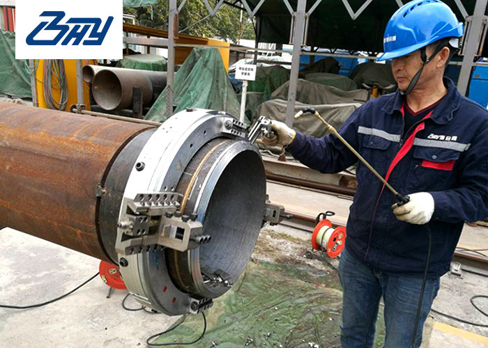 Cold Cutting Electric Pipe Cutting And Beveling Machine Stable Operation OD Mounted