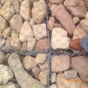 Hexagonal Weave Galvanized Gabion Wire Mesh 4x1x1