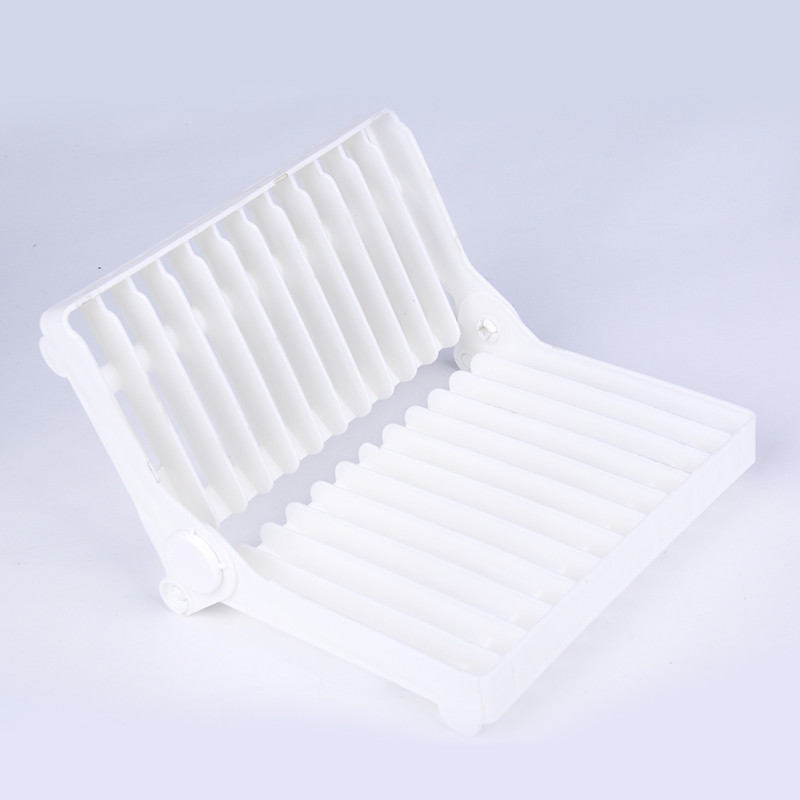 Folding Plastic Plate Stands Purple Industrial Hanging Drying Dish Rack