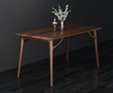 Six - Seat Dining Room Furniture / Solid Wood Dining Table 1500X750X750mm