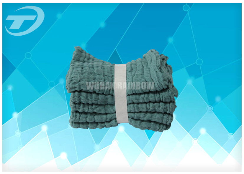 100% cotton Gauze Lap Laparotomy Pad Sponge with X-ray detectable blue loop