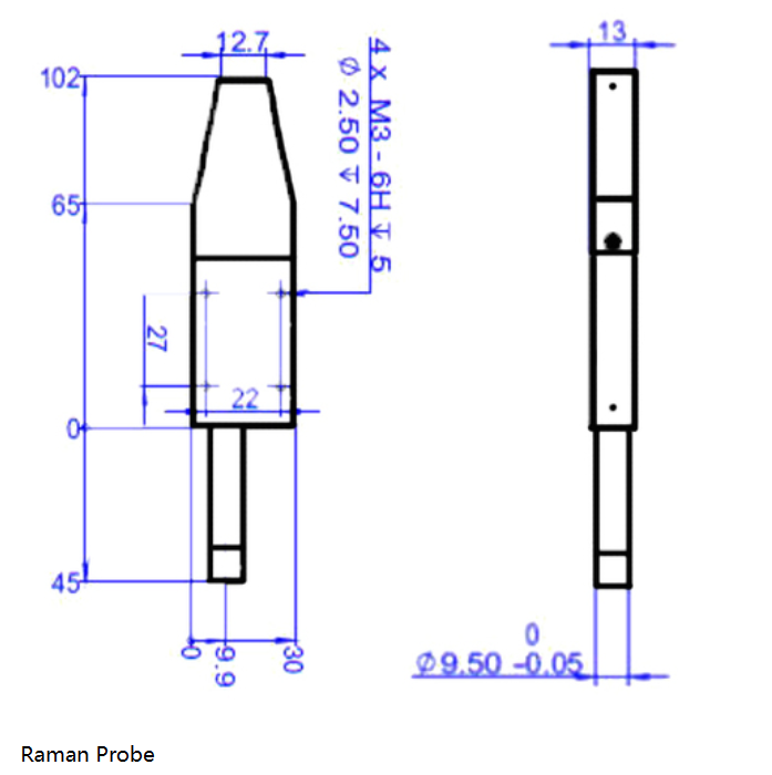 YIXIST YOA-8401-785-01 Portable 785 Raman Spectrometer 176cm-1-3500cm-1 for Analysis