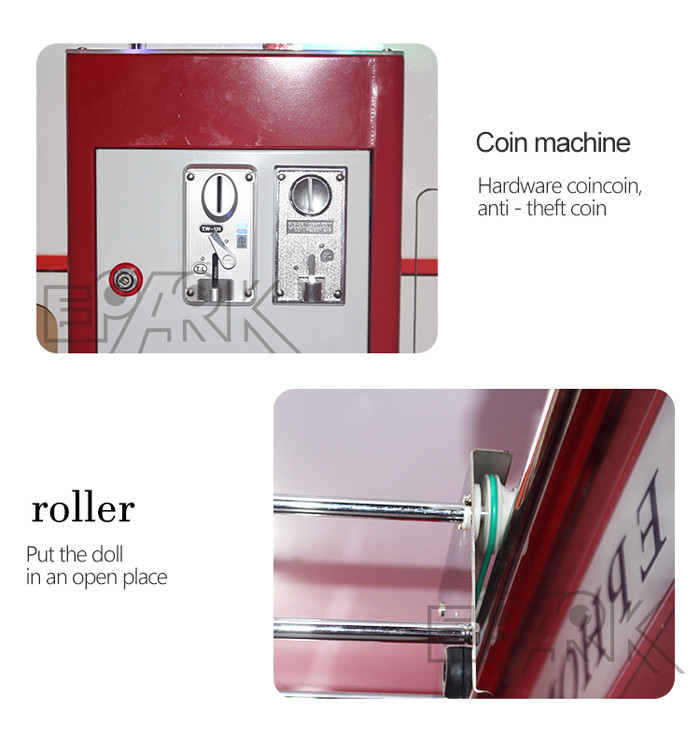 cartoon Super Box 2 Claw Crane Plush Doll Machine