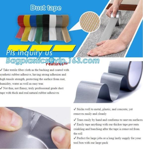 Heavy duty protection 70 mesh silver cloth duct tape for duct wrapping250mic 2