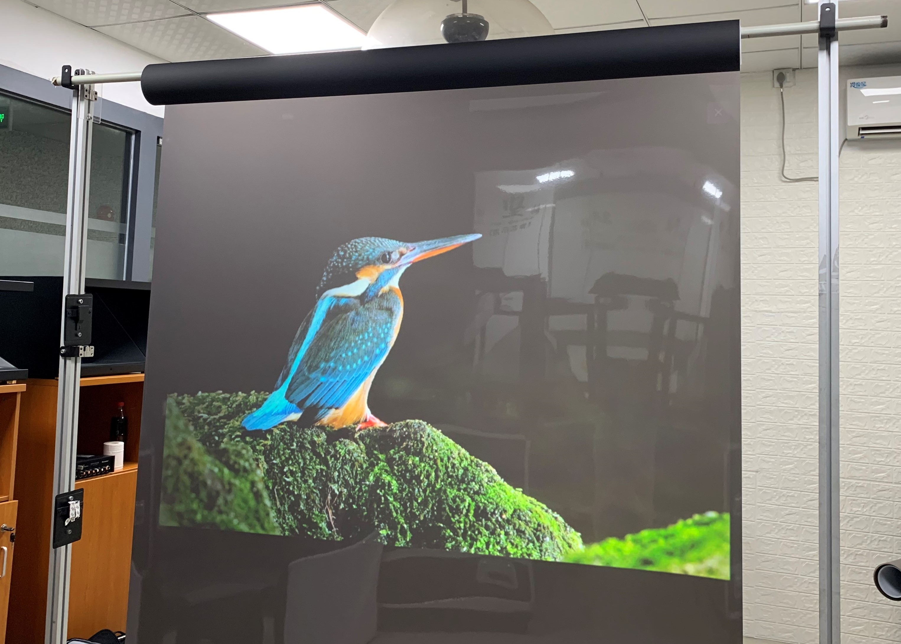 Hologram Advertising clear rear projection film / Double Sided Projection Screen