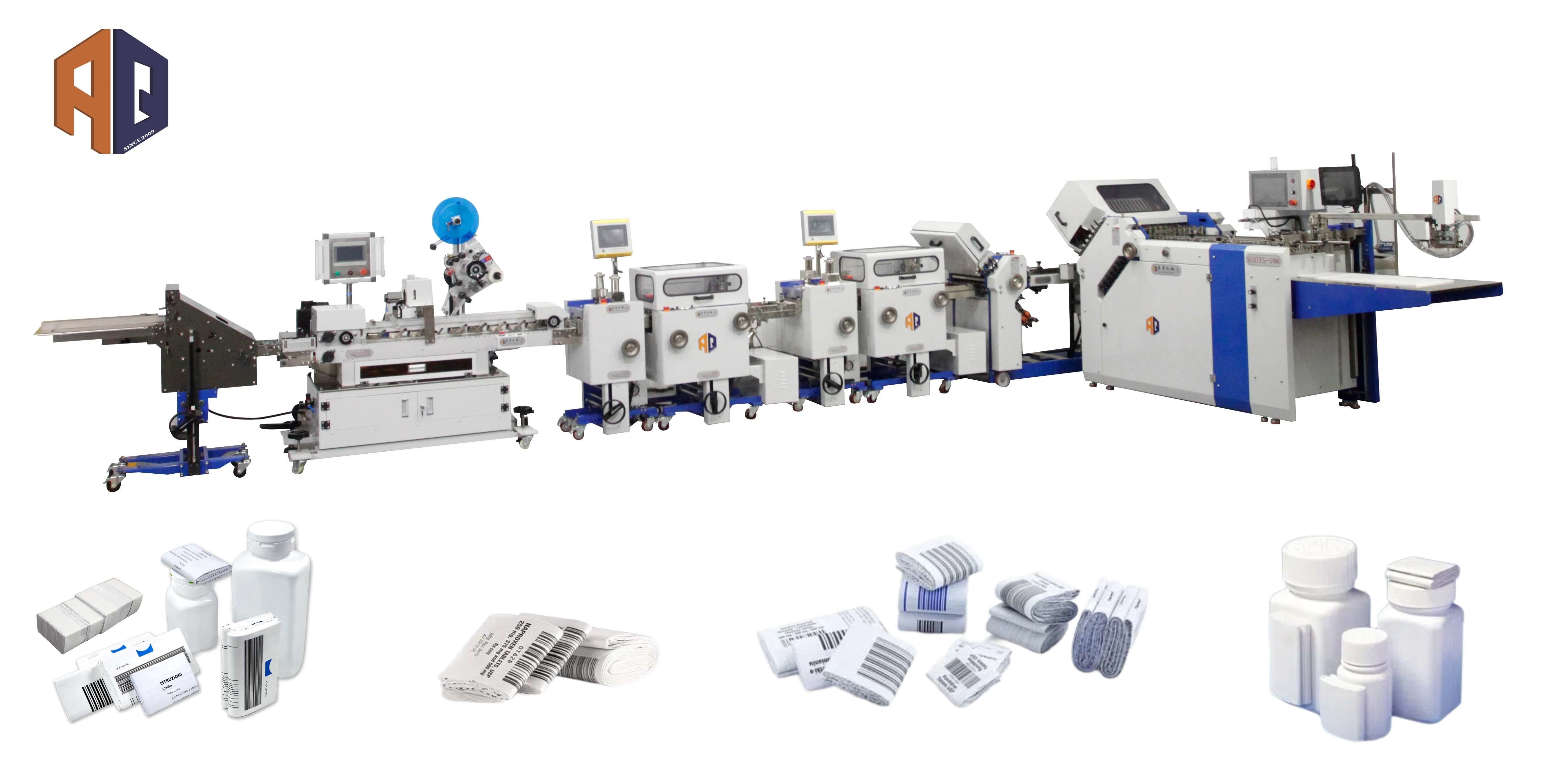 480TS Outsert Finishing Equipment Pharmaceutical Leaflet Folding Machine
