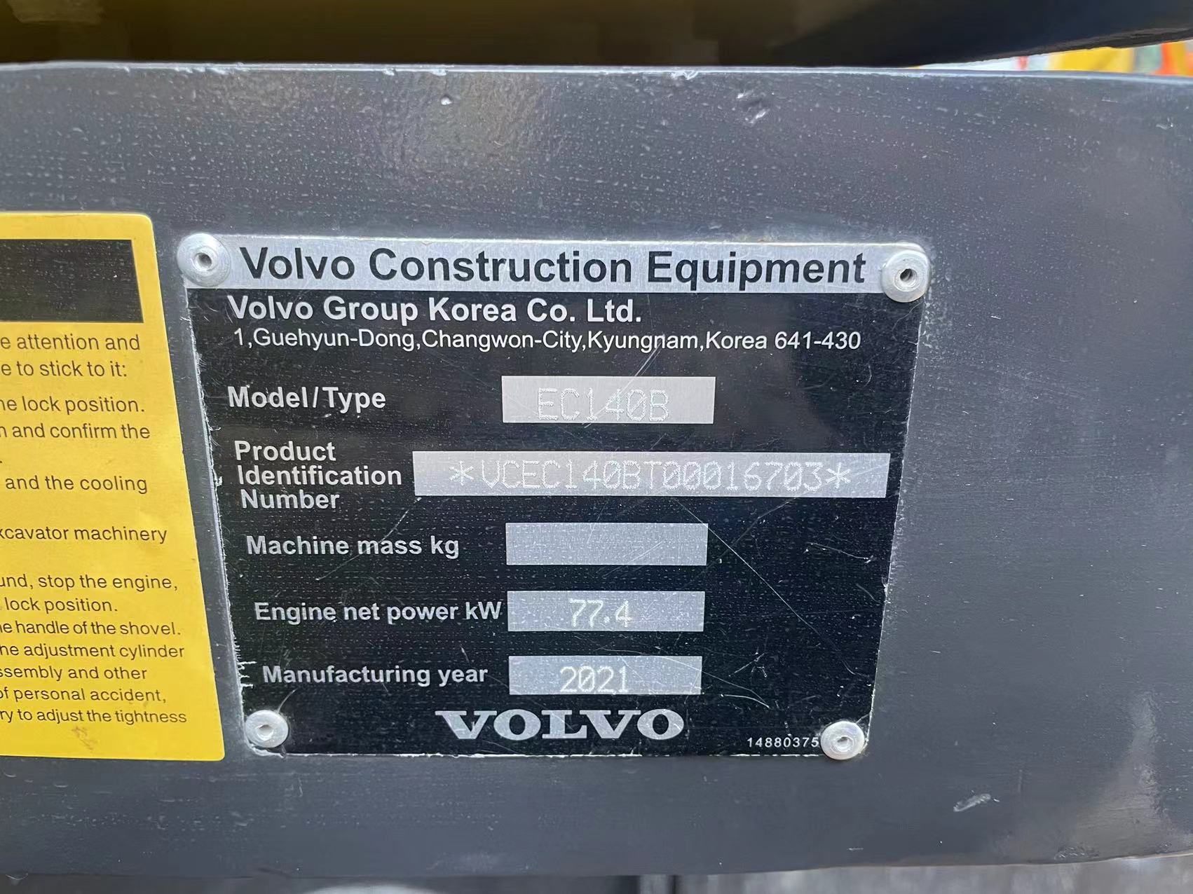 Used excavator Volvo 140b digger used machinery volvo excavator used second hand digger for sale
