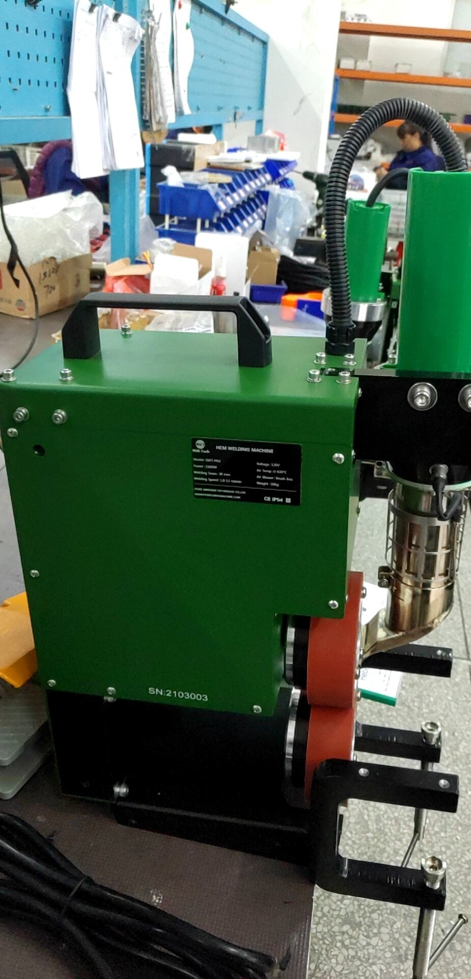 Roofing Waterproof Coiled Material 2.3kw Table Spot Welding Machine For Swimming Pool