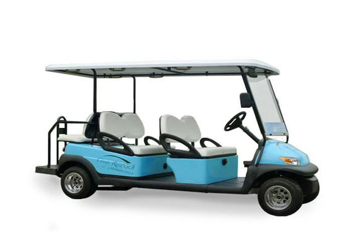 Electric Vehicle 6 Seater Golf Cart , Multi Passenger Golf Carts For Club