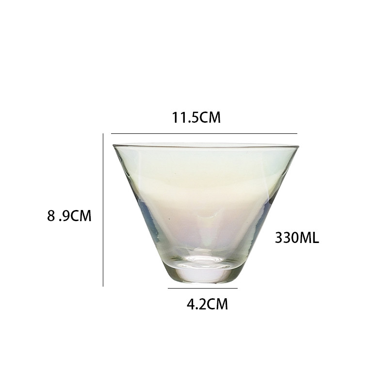 Household Magic Color 330ml Drinking Glass Cups SGS LFGB CE Certified