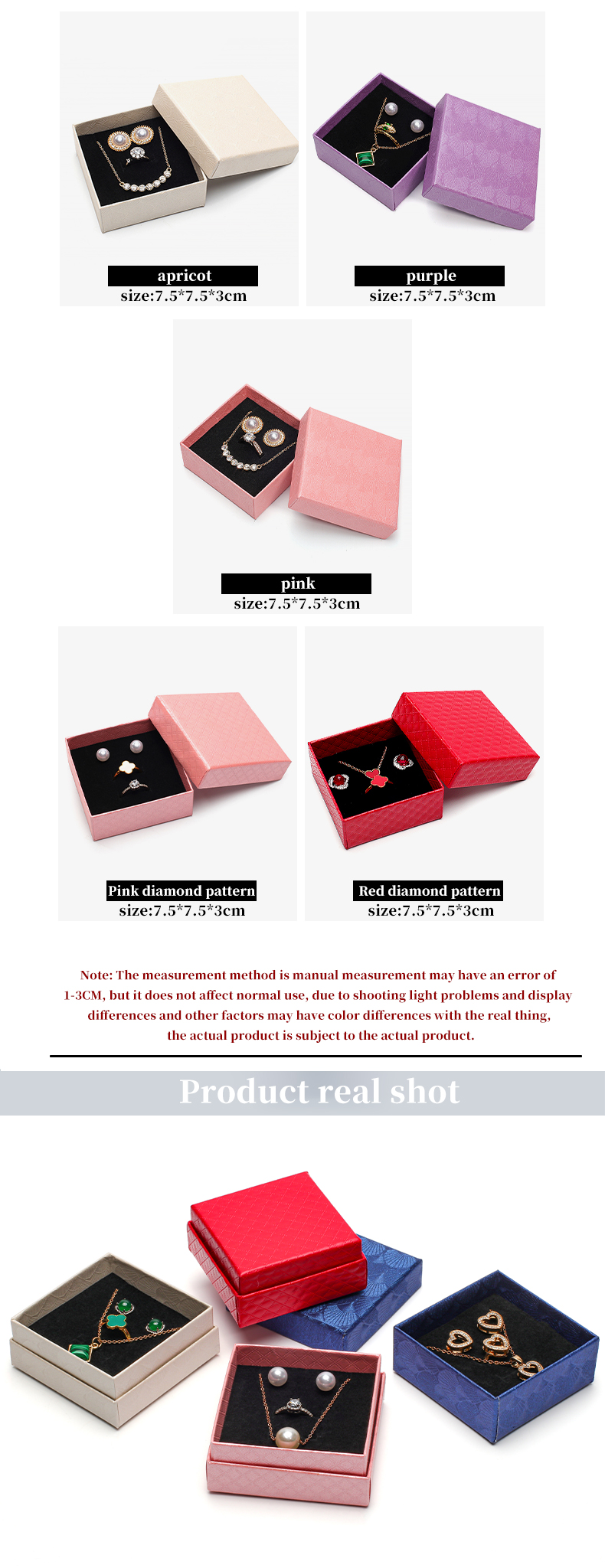 Hanhong Custom Logo Jewelry Package Heaven and Earth Cover Luxury Printing Paper Box