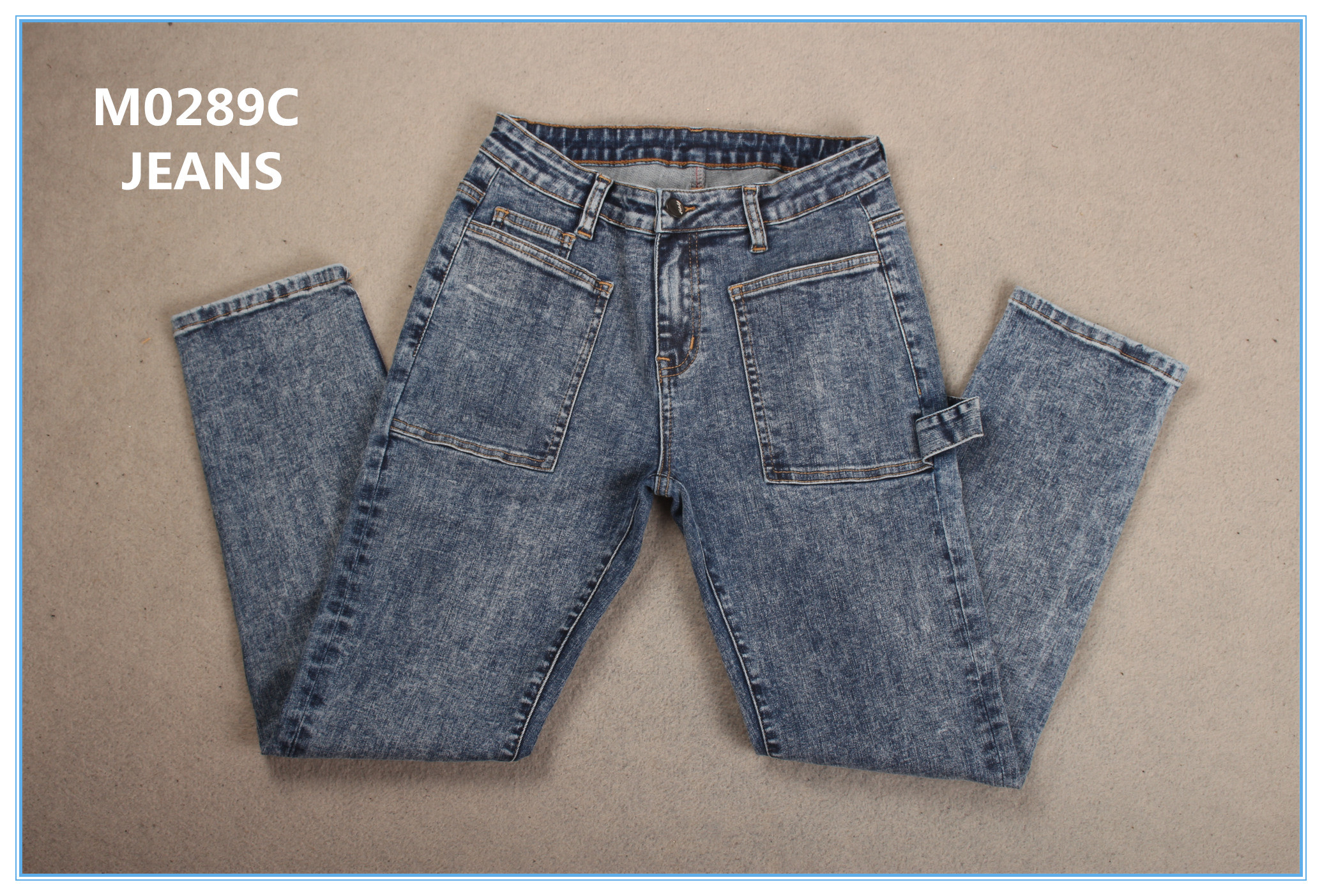 339 Gsm 10 Oz Soft Touch Indigo Cotton Slub Elastic Denim Fabric Blue Jeans Material