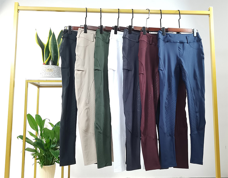 Women Burgundy Riding Breeches Quick Dry Silicone Grip Full Seat Riding Breeches