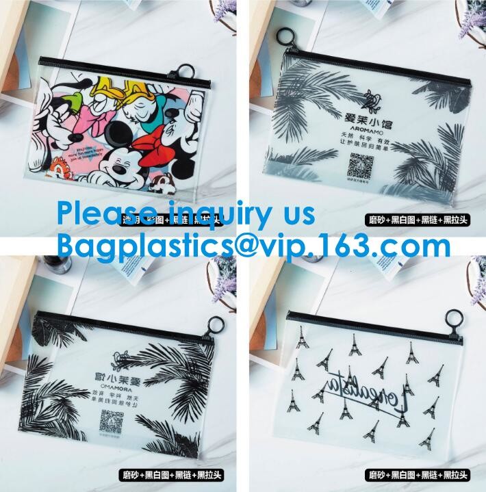 Frosted Plastic PVC Slider Zipper Bag,Pvc Food Grade Plastic PE Slider Zipper Bag For Frest Fruit Suit Packing Bagease