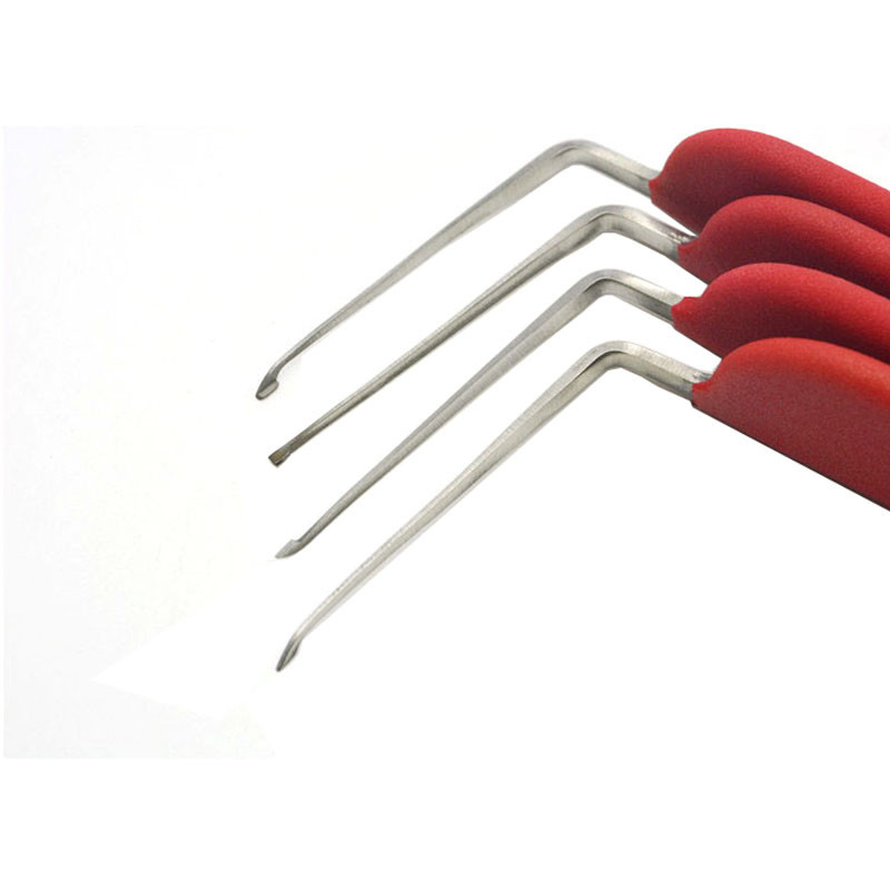 Non-Slip Handle Hardware Tools L Type 8 Pieces Pin Set Tools For Locksmith Quick Pick