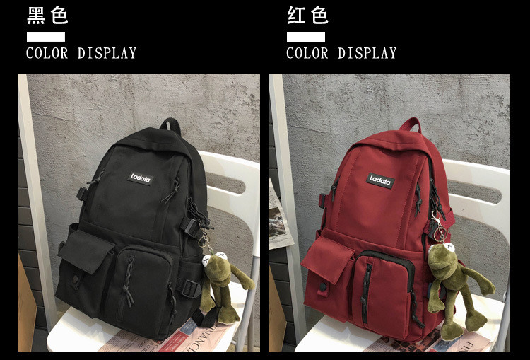 2024 NEW KOREAN VERSION OF SIMPLE STUDENT SCHOOLBAG ANTI-THEFT ANTI-SEISMIC COLLEGE WIND BACKPACK COMPUTER BACKPACK