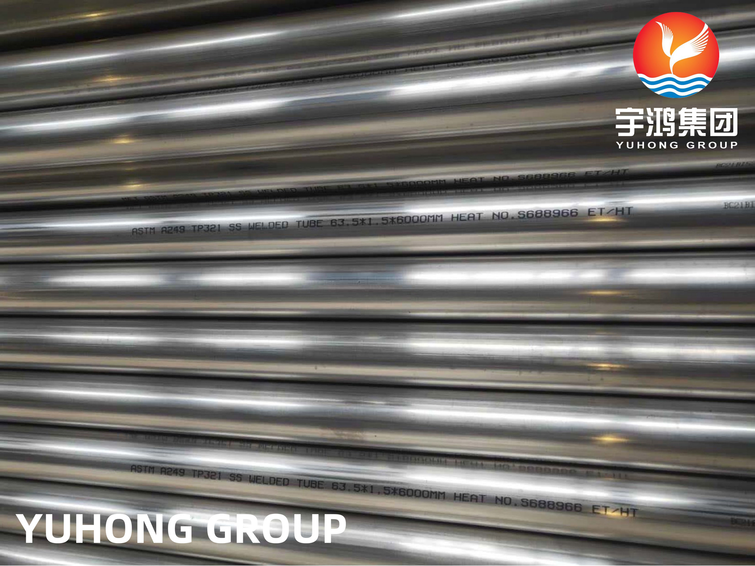 ASTM A249 TP321 WLD Heat Exchanger Tube, for Heat Transfer