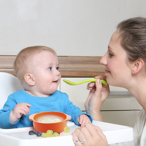 Food Grade Silicone Kids Bowls And Spoons Cute Silicone Baby Feeding Tool Soft Safe Silicone Baby Spoons And Bowl