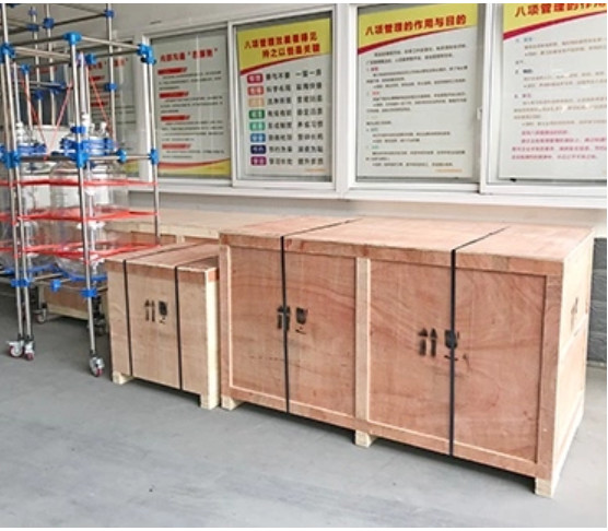 Intelligent Control Double Jacketed Glass Reactor Customizable Steel Tubes
